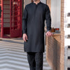Black Ban Plain - Kameez Shalwar - Men