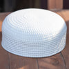 White Suiting Cap - Double Embroidery - Men
