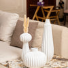 Elysian White Resin Vase Set | Handmade Set of 3 Luxury Vases