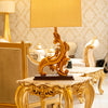 Baroque Glow Luxury Gold Swirl Table Lamp