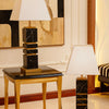 Noir Strata Modern Table Lamp