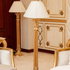 Crown Flute Classic Gold Floor Lamp