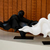 Waves of Time Abstract Artifact | Modern Resin Art Decor