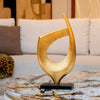 Infinity Crest Abstract Gold Artifact | Modern Resin Decor
