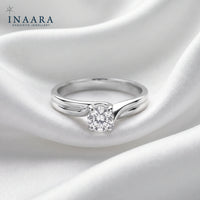 Dual Line Solitaire Ring
