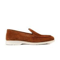LP-01 Camel loafers with white sole - DeVogue