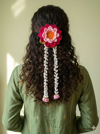 Kanwal - Crochet Lotus Hair Accessory Gulyarn