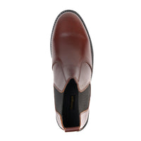 8010-Maroon Cow Leather Chelsea boots - DeVogue