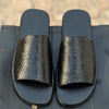 Black Chappal Style Pure Cow Leather