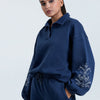 Embroidered  Washed Top