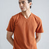 Pique V-Neck T-Shirt