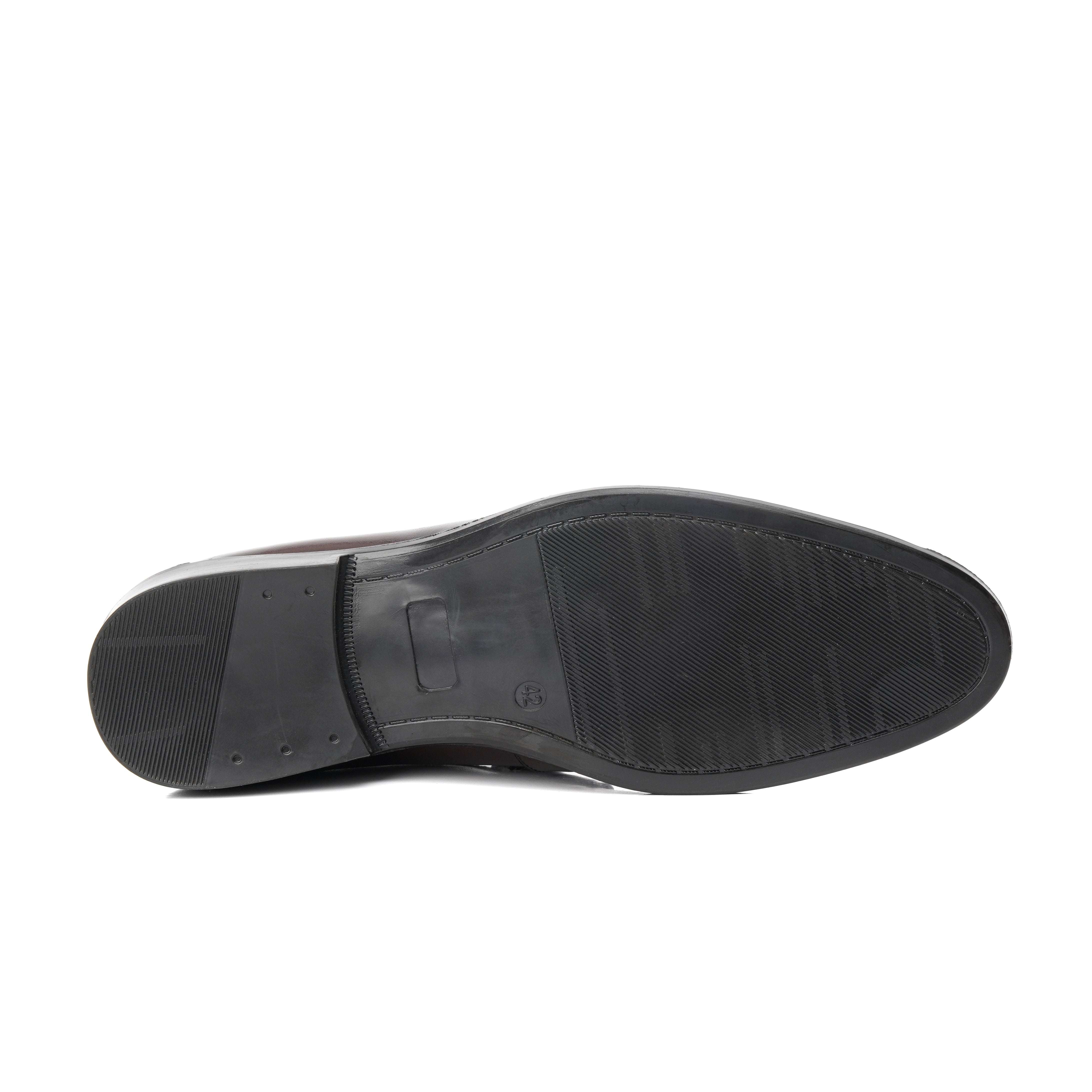 ST-06-Brown Crocodile print Leather Horse bit Formal Loafer Style In Rubber sole - DeVogue