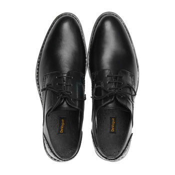 3006-Black Derby Soft Leather - DeVogue