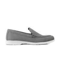 LP-01 Grey loafers with white sole - DeVogue