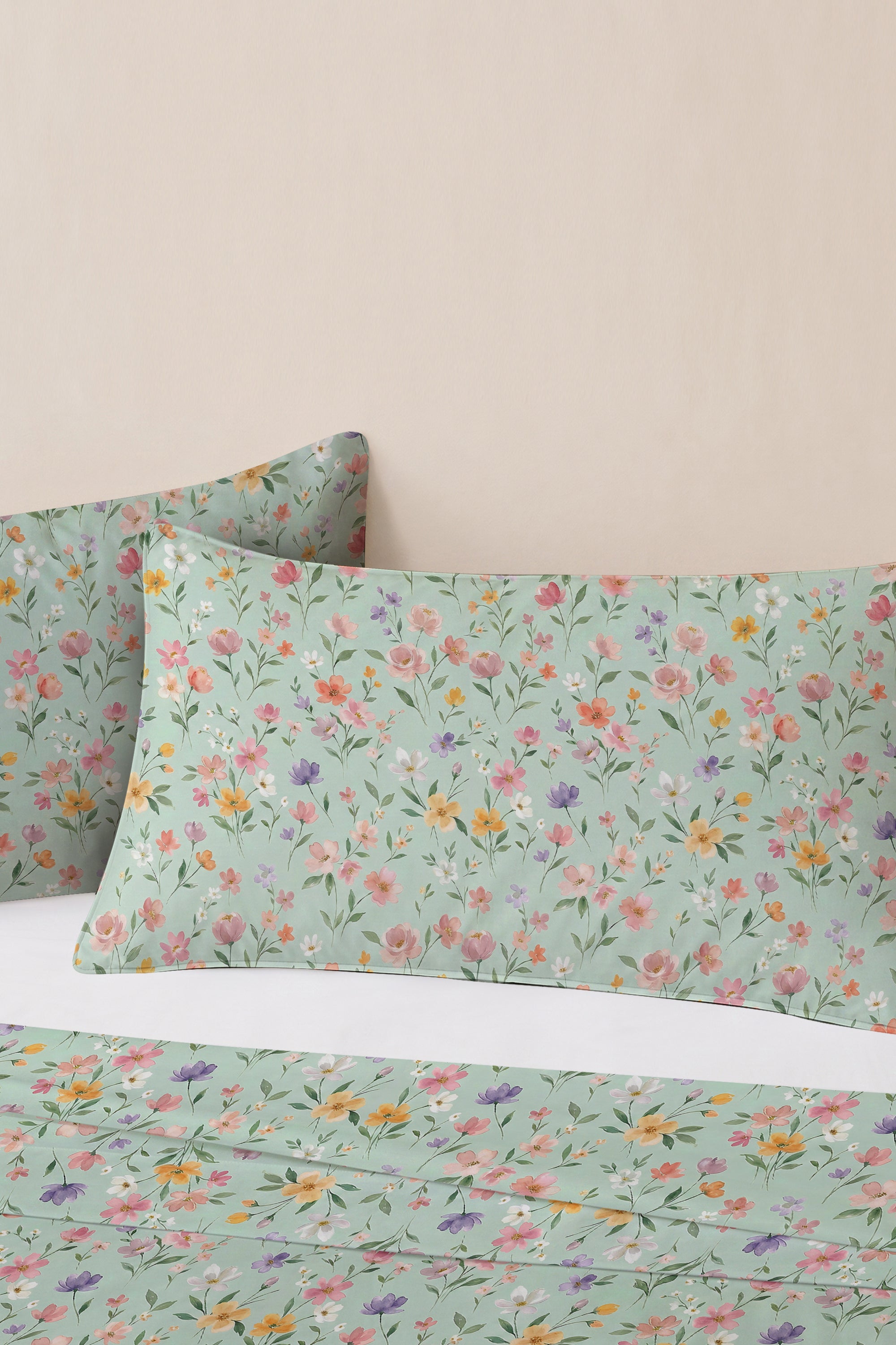 Floral Cipher Percale Bed Sheet Set – view 3