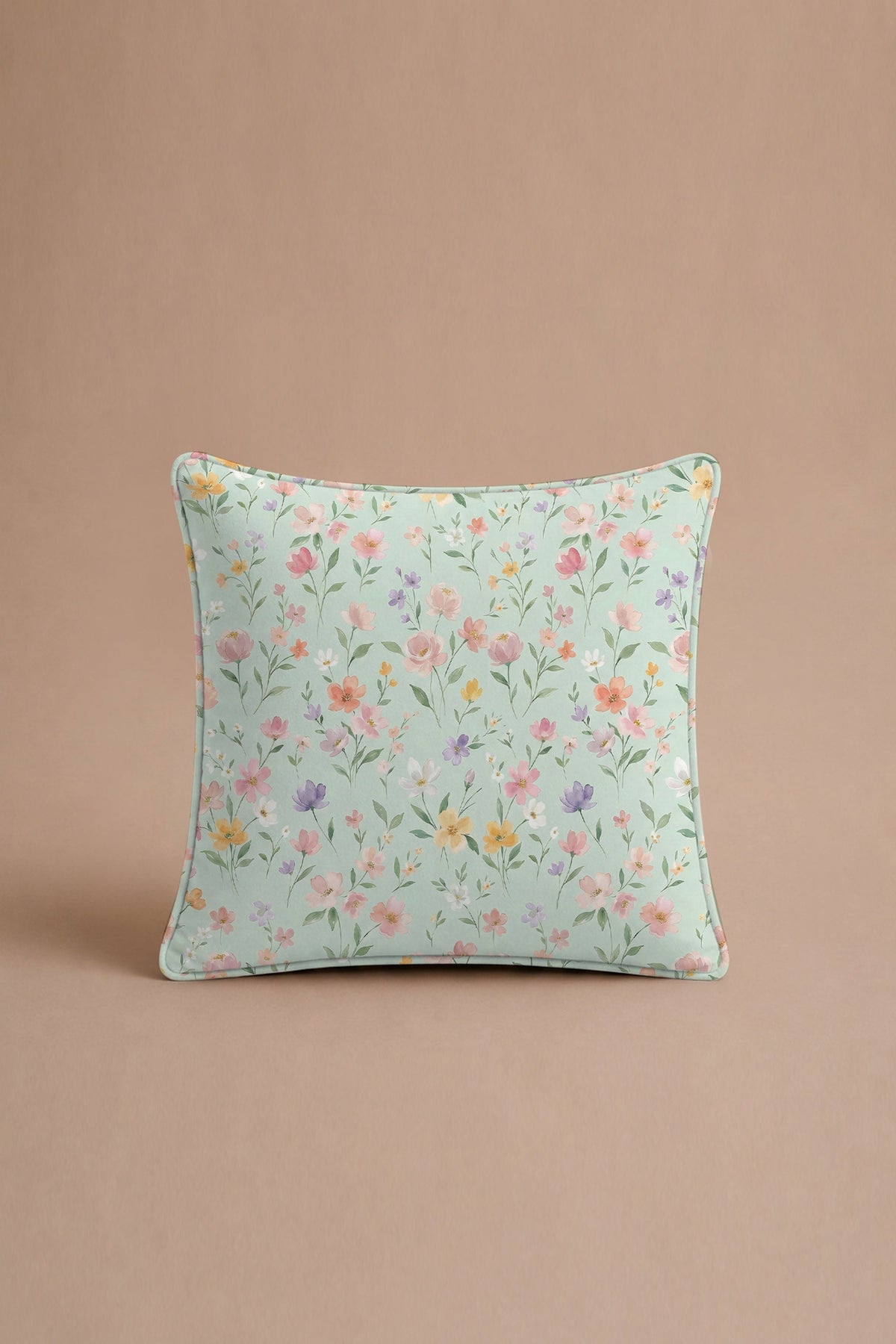 Floral Cipher Percale Cushion Cover