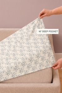 Foraged Flora Sateen Bed Sheet Set – view 7