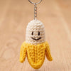 Are You Bananas? - Crochet Keychain Fruit Bag Charm