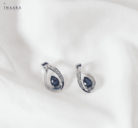 Teardrop Earrings - Blue