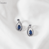 Teardrop Earrings - Blue