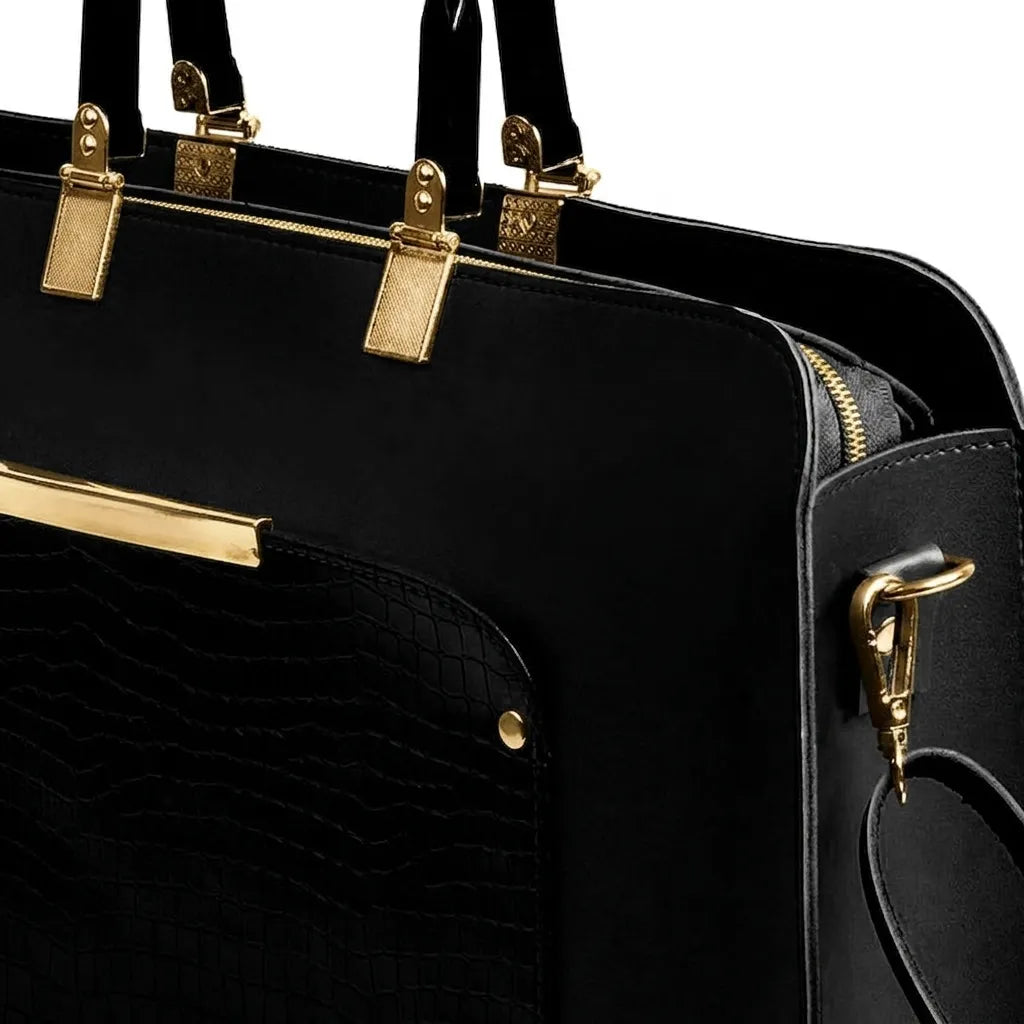 Allenora Black women's laptop & office bag in black by Bag X