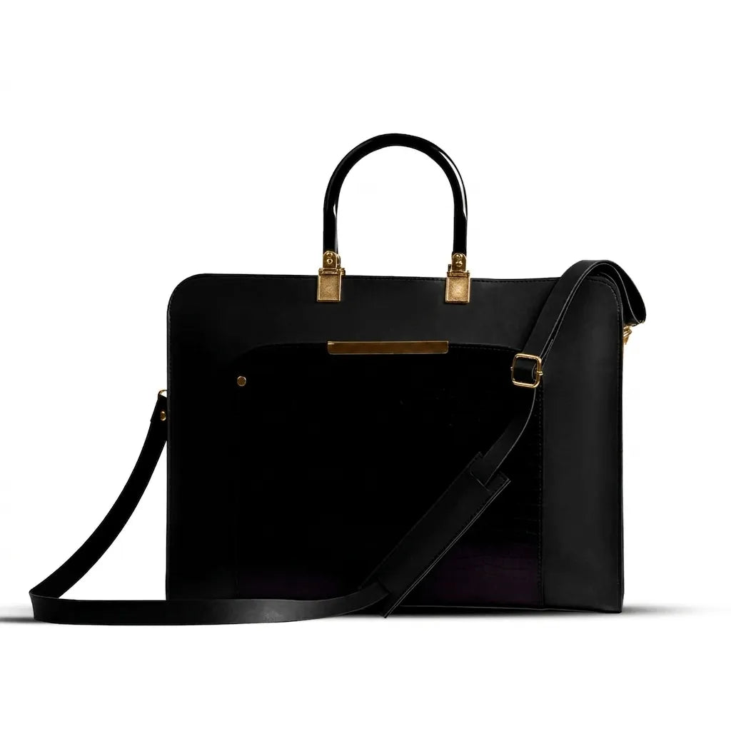 Allenora Black women's laptop & office bag in black by Bag X