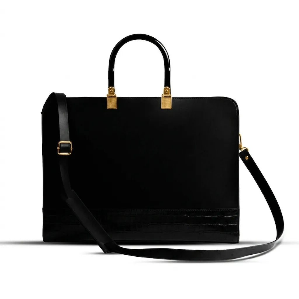 Allenora Black women's laptop & office bag in black by Bag X