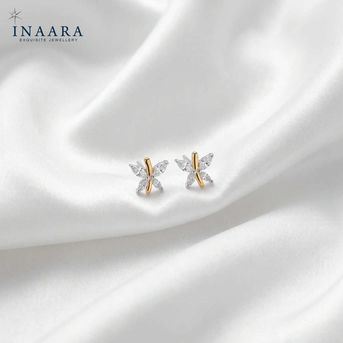 Golden Flutter Studs
