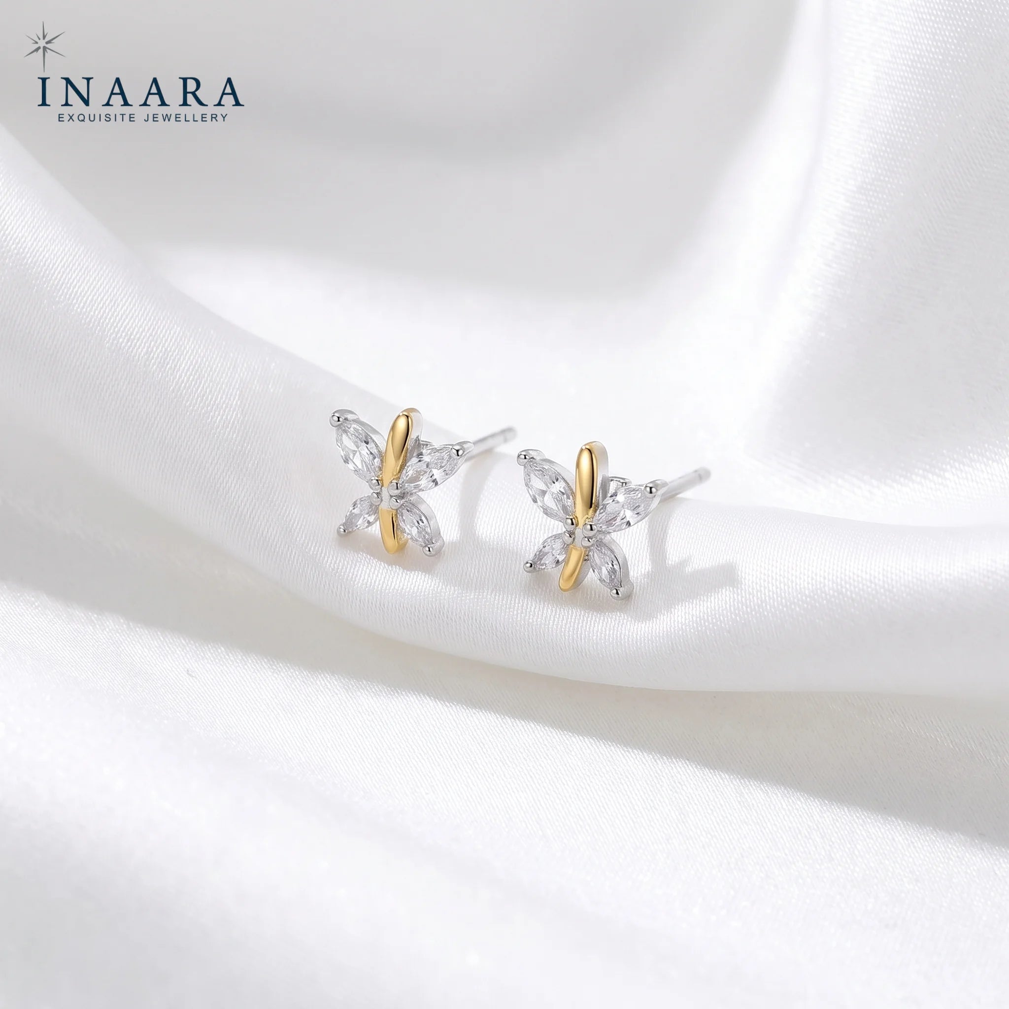 Golden Flutter Studs