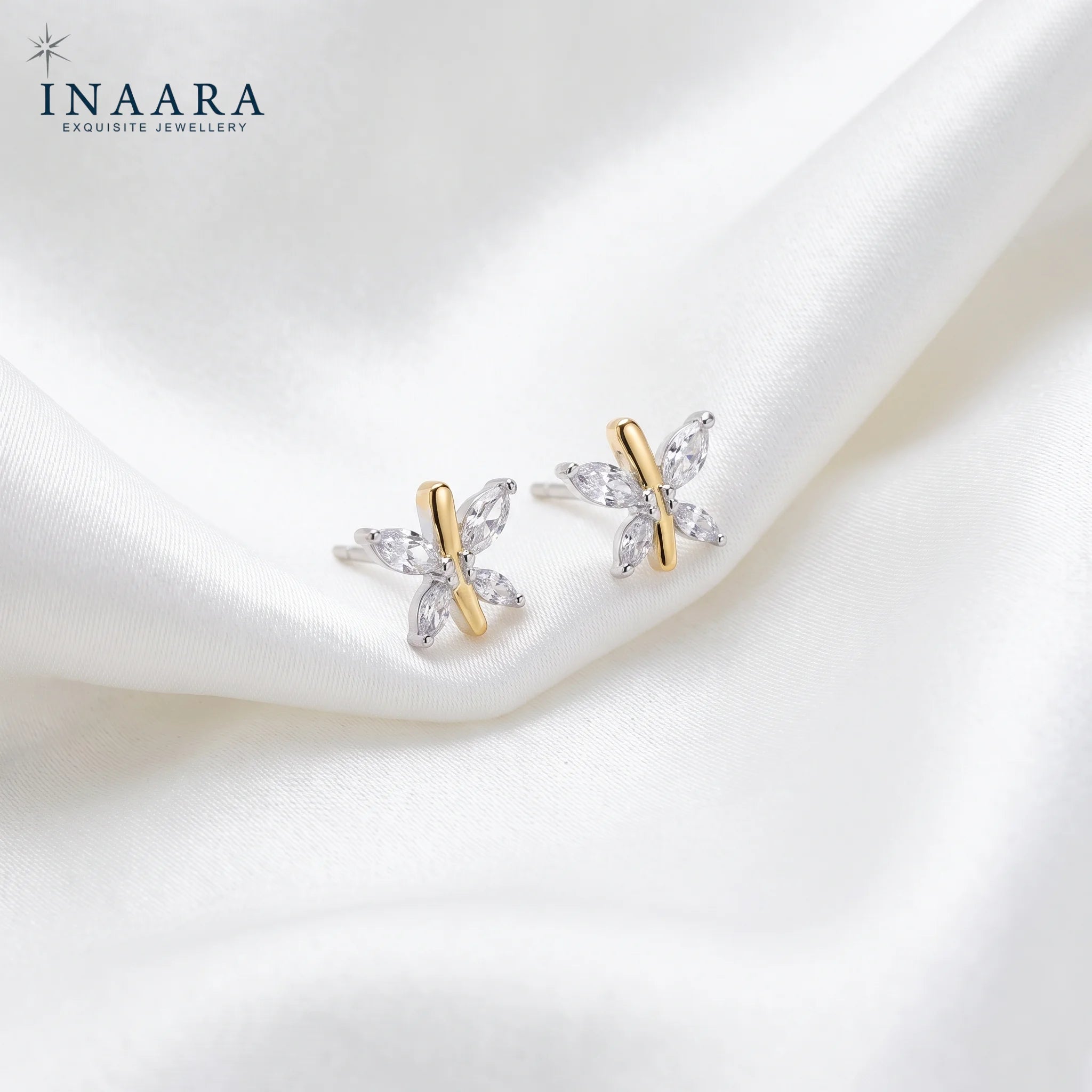 Golden Flutter Studs