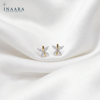Golden Flutter Studs