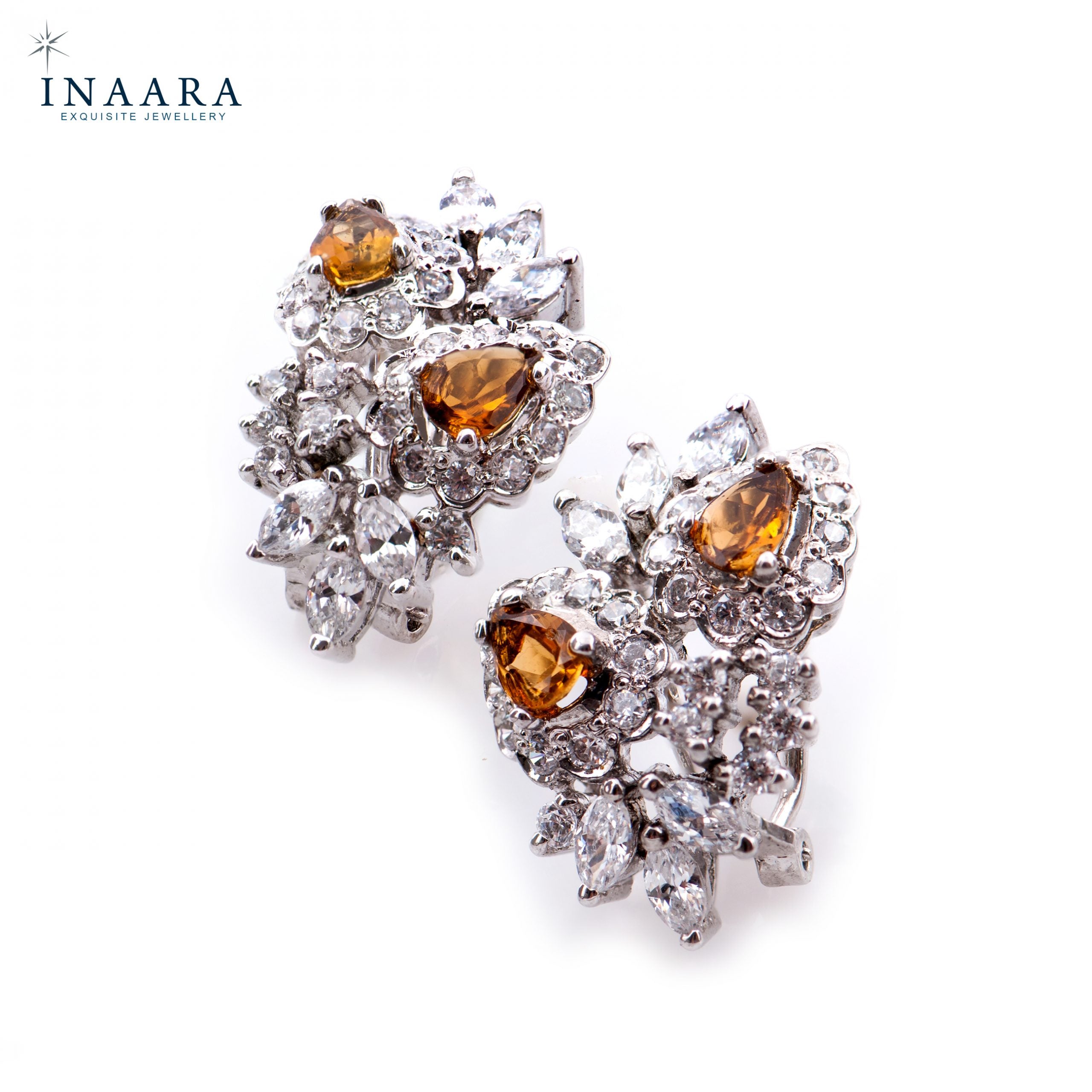 Pear Flowery Earrings