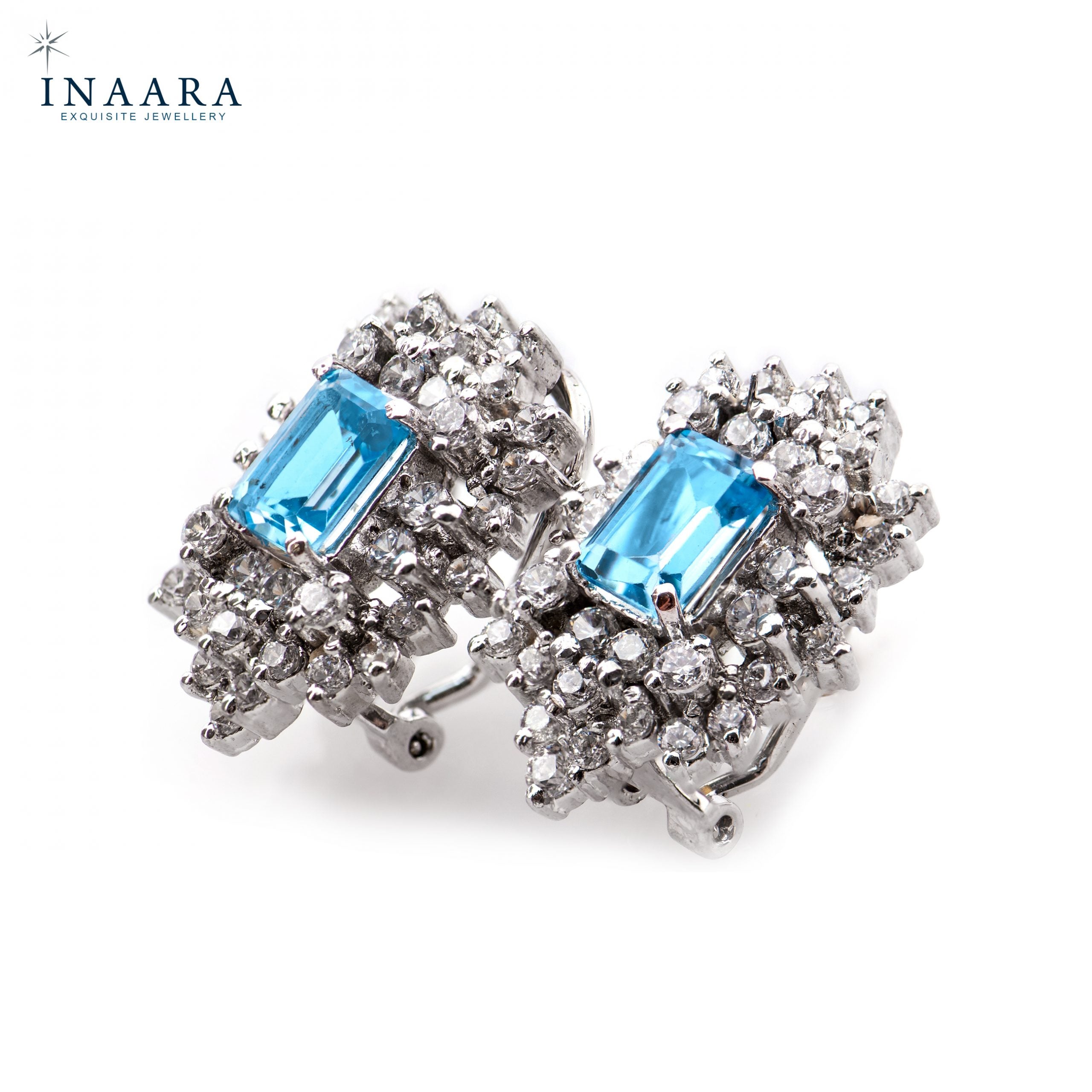 Earrings - Blue Topaz
