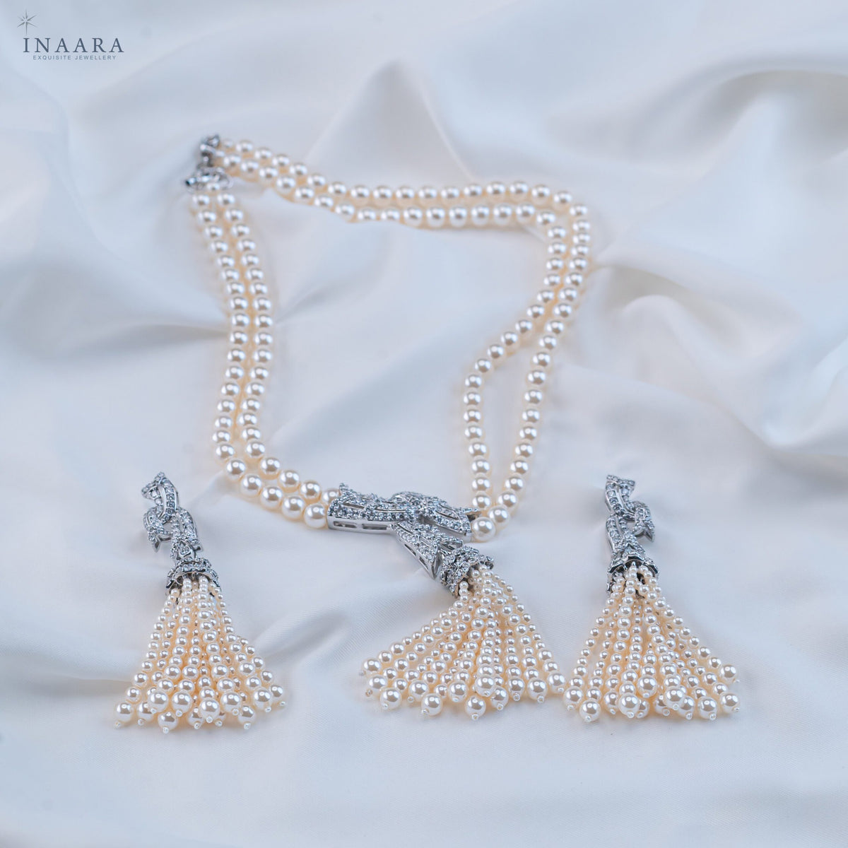 Stylish Pearl Necklace Set
