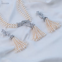 Stylish Pearl Necklace Set