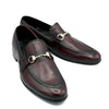 Burgundy Cow Leather Formal Horse Bit Style