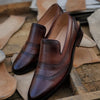 Brown Cow Leather Chain Formal Style