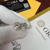 Moissanite Oval Stud