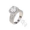 Zircon Cushion Solitaire Ring