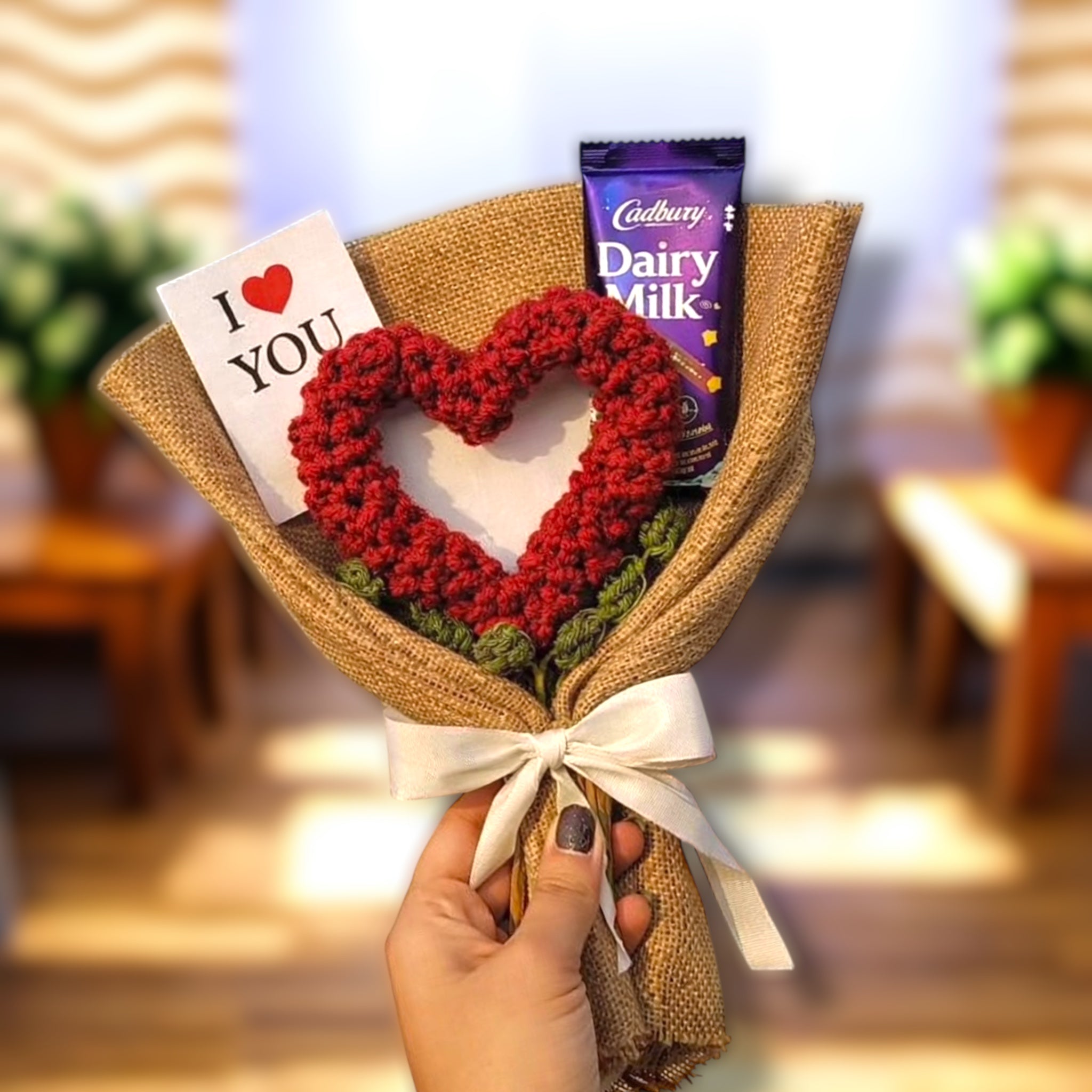 Love Knot – Crochet Heart Bouquet Gulyarn