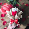 Heart on a String – Crochet Keychain Bouquet