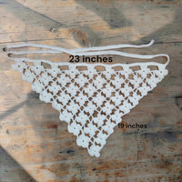 Crochet Waist Bandana – Handmade Boho Waist Wrap Belt Gulyarn