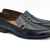 Black Cow Leather Formal Loafer Style