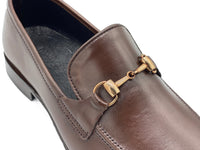 SKU:4001-Brown Cow Leather Formal Loafer Style - DeVogue