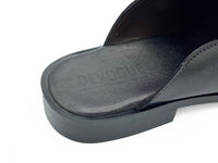 4044-Black Mule style Pure Cow Leather Shoes - DeVogue
