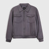 Suede Bomber Jacket