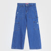 Wide-Leg Cargo Jeans