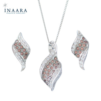 Curly Leaf Pendant Set