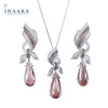 Leaf Drop Pendant Set