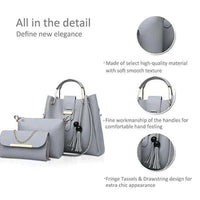 Alexa 3 Pcs Yellow women's crossbody bag in yellow by Bag X